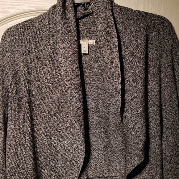 Dana Buchman Grey Cardigan - Picture 2 of 5